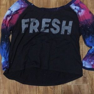 Black/galaxy shirt